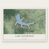 Lake Tapawingo, Missouri map print, the full design
