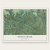 Honey Creek, Wisconsin map print, the full design