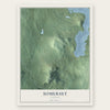 Somerset, Vermont map print, the full design