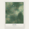 Kline, South Carolina map print, the full design