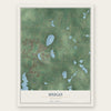 Hugo, Minnesota map print, the full design