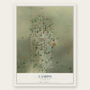 Campo, Colorado map print, the full design