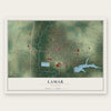 Lamar, Missouri map print, the full design