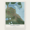 Laguna Vista, Texas map print, the full design