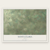 Santa Clara, Texas map print, the full design