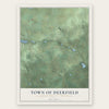 Town of Deerfield, Waushara County, Wisconsin map print, the full design