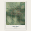 Sheldon, Missouri map print, the full design