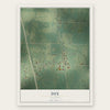 Dix, Illinois map print, the full design
