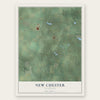 New Chester, Wisconsin map print, the full design