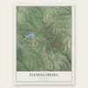 Flemingsburg, Kentucky map print, the full design
