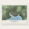 DeCordova, Texas map print, the full design