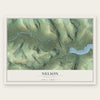 Nelson, Pennsylvania map print, the full design