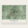 Dranesville, Virginia map print, the full design