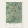 Meadowbrook, Virginia map print, the full design