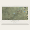 East Carbon, Utah map print, the full design