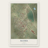 Mathis, Texas map print, the full design