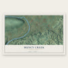 Muncy Creek, Pennsylvania map print, the full design