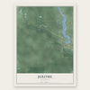 Jerome, Michigan map print, the full design