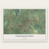 Fredericktown, Missouri map print, the full design