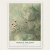 Mount Pocono, Pennsylvania map print, the full design