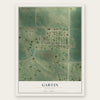 Garvin, Minnesota map print, the full design