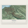 Pinole, California map print, the full design