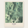 Danby, Vermont map print, the full design