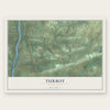 Turbot, Pennsylvania map print, the full design