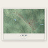 Crewe, Virginia map print, the full design