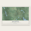 Hillsdale, Hillsdale County, Michigan map print, the full design