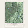 Beekman, New York map print, the full design