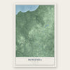 Bohemia, Michigan map print, the full design