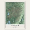 Livingston, New Jersey map print, the full design