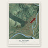 Glasgow, Virginia map print, the full design