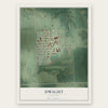 Dwight, Nebraska map print, the full design