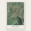Mill Hall, Pennsylvania map print, the full design