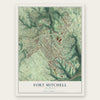 Fort Mitchell, Kentucky map print, the full design