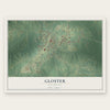 Gloster, Mississippi map print, the full design