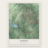 Marple, Pennsylvania map print, the full design