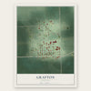 Grafton, Nebraska map print, the full design