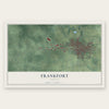 Frankfort, Indiana map print, the full design