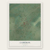 Cameron, Oklahoma map print, the full design