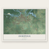 Demopolis, Alabama map print, the full design