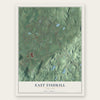 East Fishkill, New York map print, the full design
