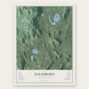 Salisbury, Connecticut map print, the full design