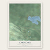 Carp Lake, Emmet County, Michigan map print, the full design
