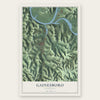 Gainesboro, Tennessee map print, the full design