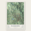 Watertown, Connecticut map print, the full design