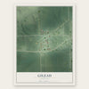 Gilead, Nebraska map print, the full design
