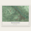Whitestown, New York map print, the full design